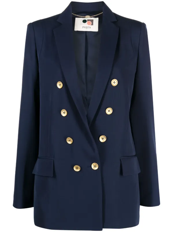 Ports 1961 slit-sleeves double-breasted Blazer - Farfetch