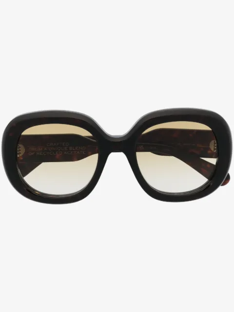 Chloé Eyewear logo-print oversized-frame sunglasses