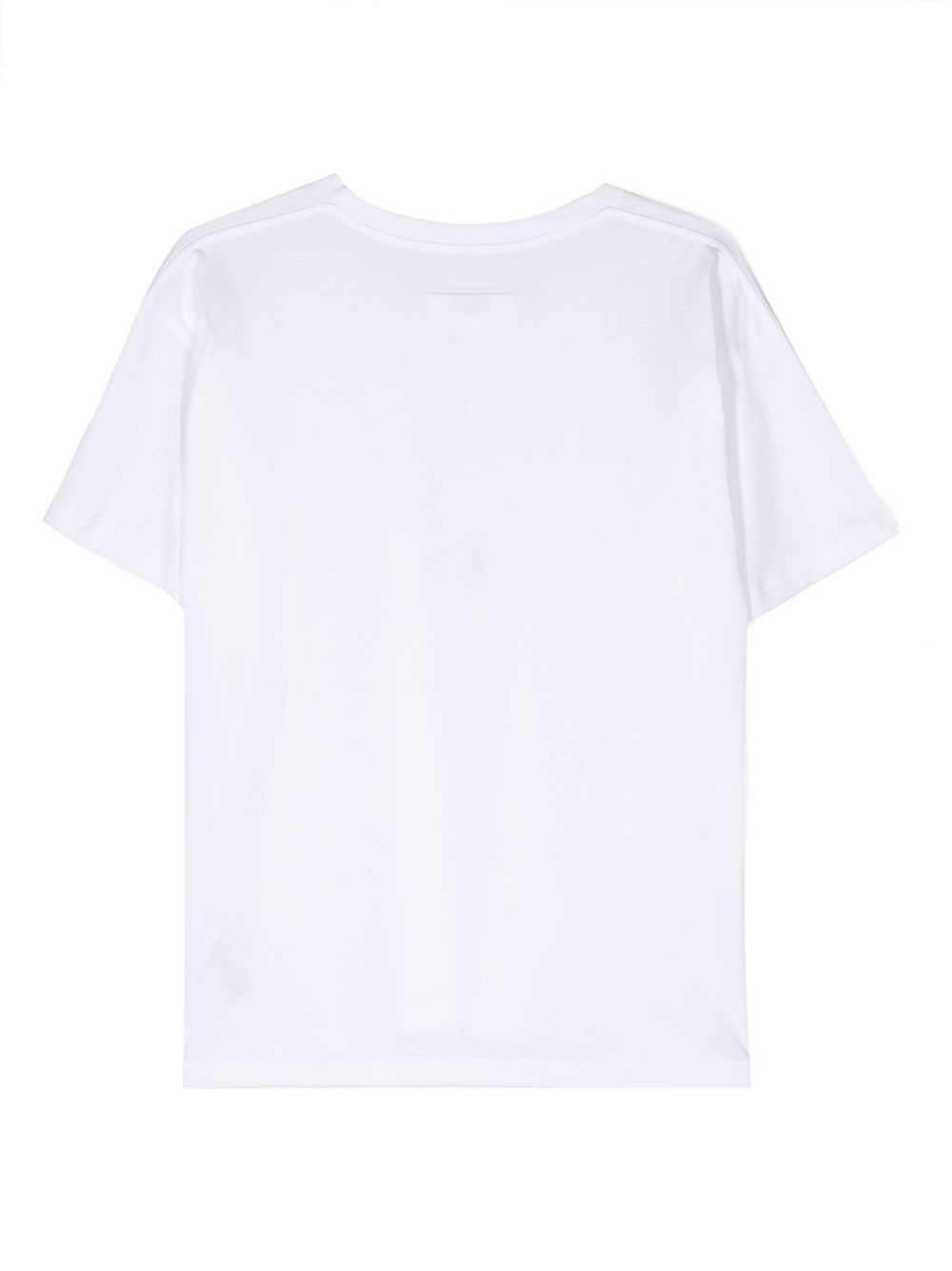 MM6 Maison Margiela Kids T-shirt met logo van stras - Wit