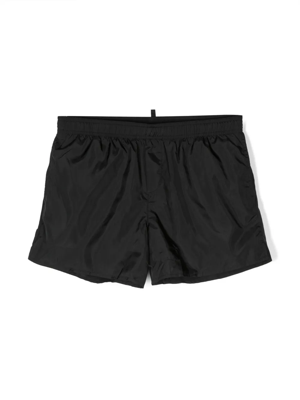 Dsquared2 Logo-print Swim Shorts In Black