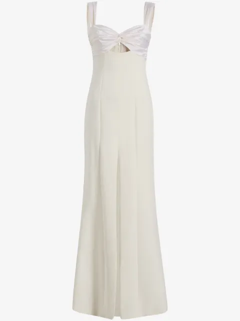 Cinq A Sept Julie sweetheart-neck side-slit gown