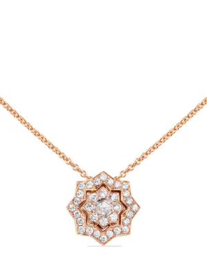 Rose gold diamond on sale necklace