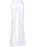 PAIGE mid-rise flared jeans - White