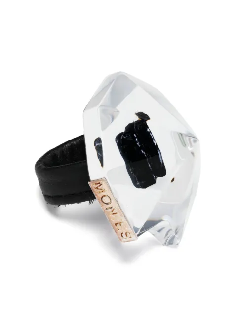 Monies Mentic transparent-design ring