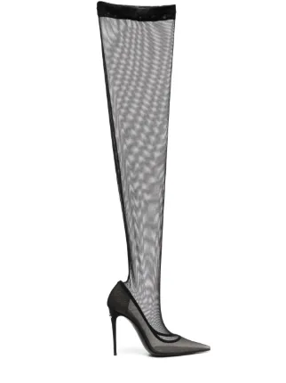 Dolce and gabbana discount thigh high boots