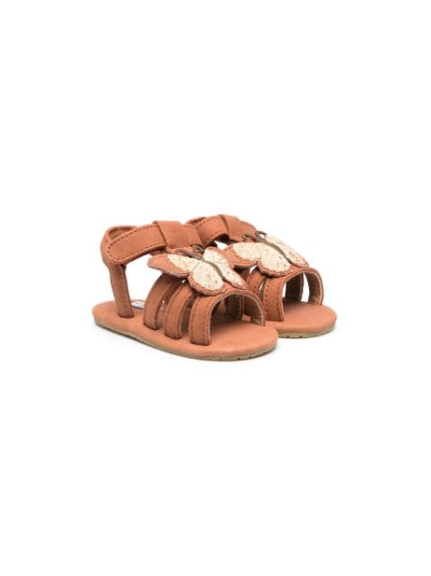 Donsje Tuti Sky butterfly-motif leather sandals