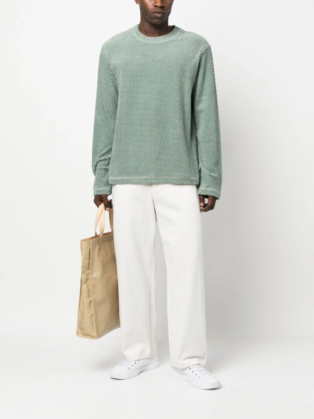 Jil Sander Fleece trui - Groen