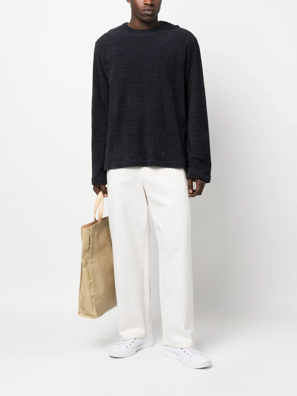 Jil Sander Fleece trui - Blauw