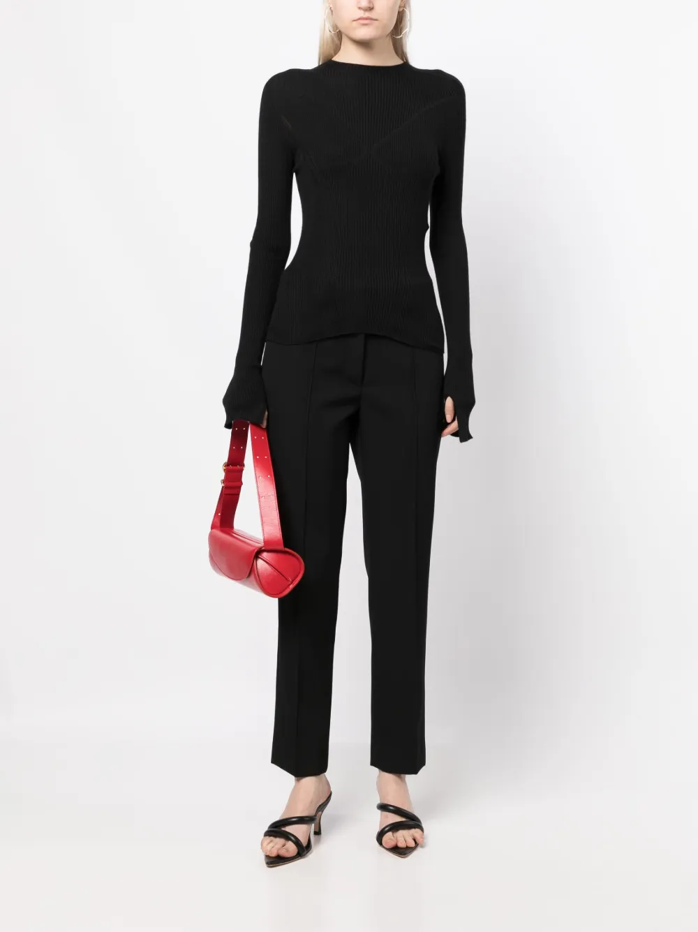 Lanvin Ribgebreide trui - Zwart