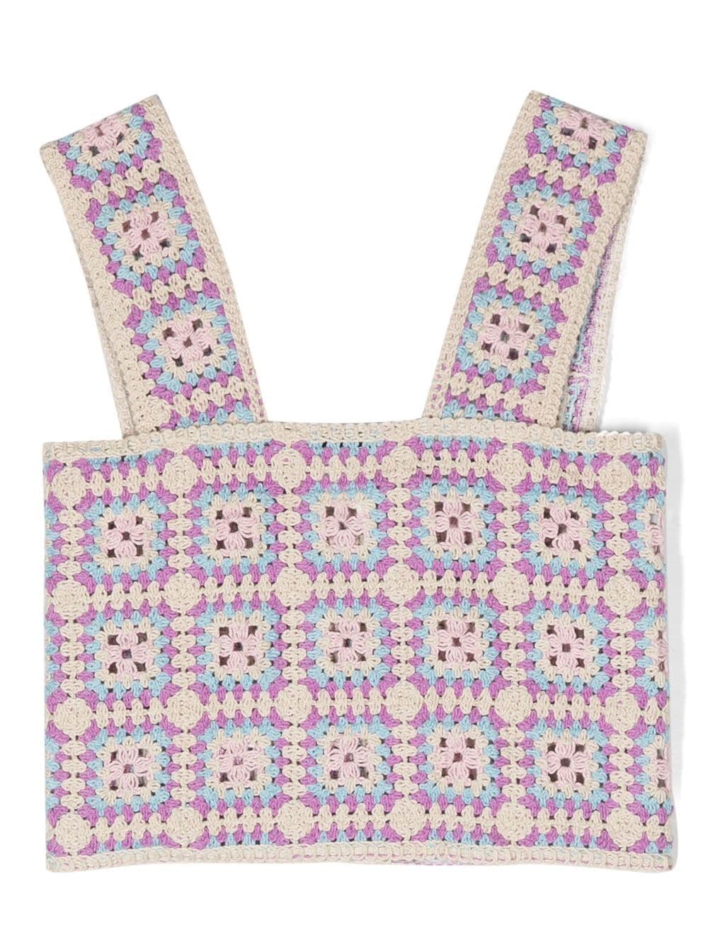 Shop Stella Mccartney Crochet-knit Sleeveless Top In Pink