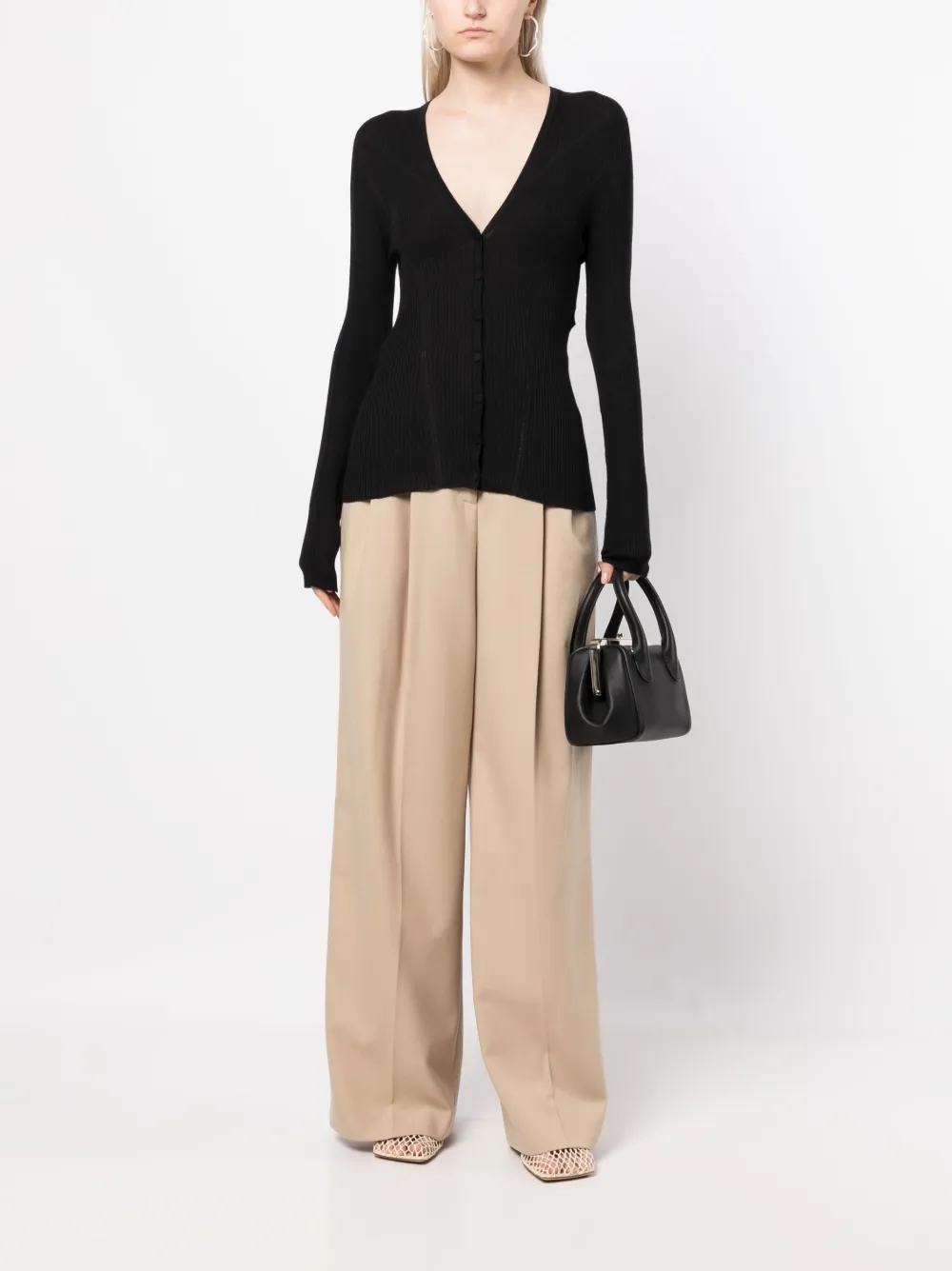 Lanvin High waist plooibroek - Beige