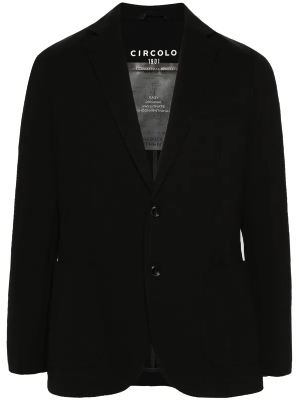 CIRCOLO1901 シングルジャケット Circolo 1901 シングルジャケット | ブラック | FARFETCH JP