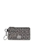 Dolce & Gabbana keyring-attachment monogram-pattern wallet - Neutrals