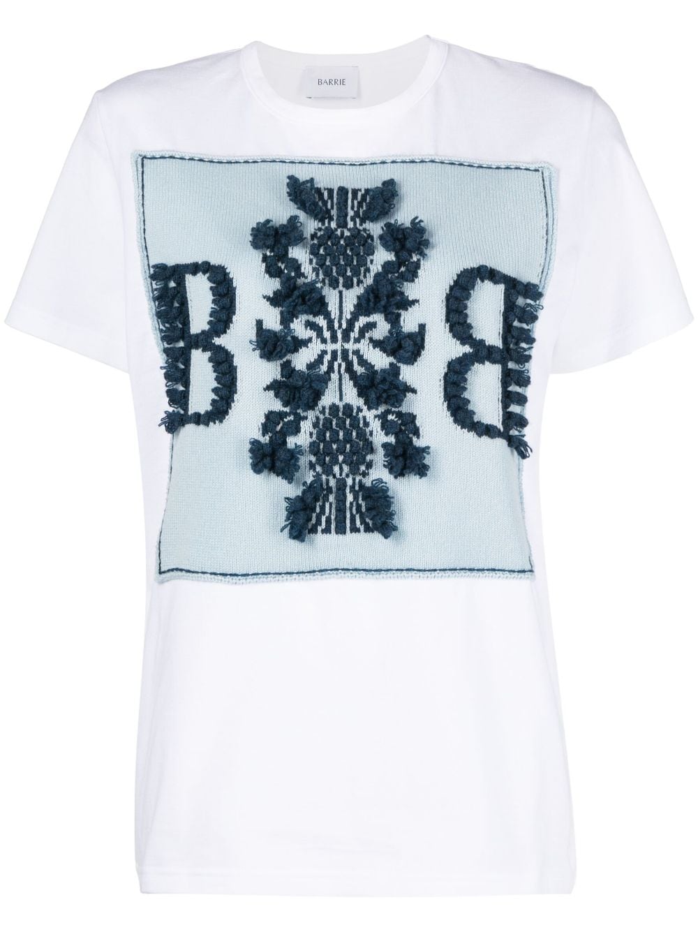 Barrie Cashmere Patch T-shirt In Weiss | ModeSens