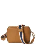 Shinola Camera grained-leather cross body bag - Brown