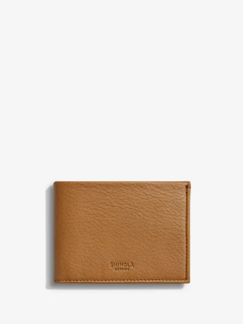 Shinola Slim Portemonnaie aus strukturiertem Leder