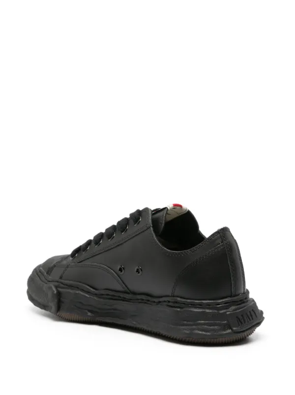Maison MIHARA YASUHIRO Peterson 23 Leather Sneakers | Black | FARFETCH