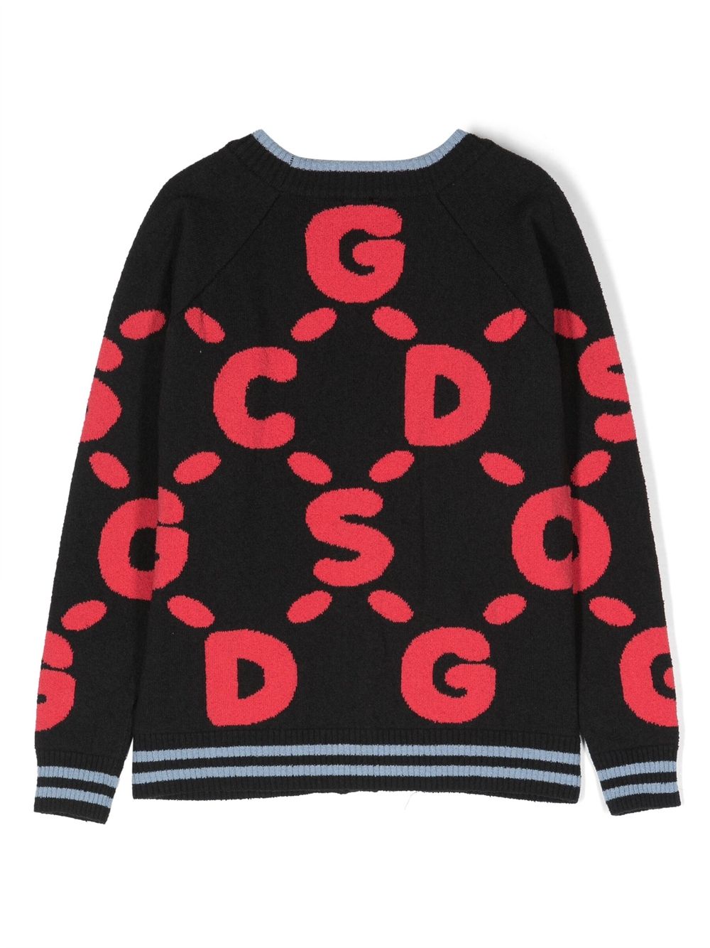 Gcds Kids Vest met logoprint - Zwart