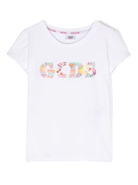 Gcds Kids logo-print short-sleeve T-shirt