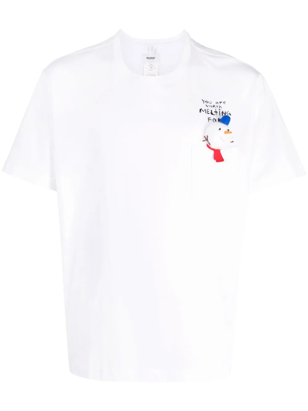 Doublet snowman cotton T-shirt