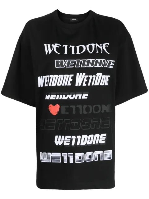 We11done logo-print cotton T-shirt