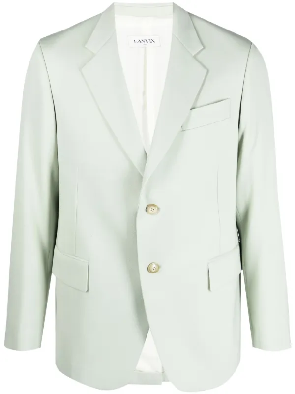 ジャケット LANVIN Wool single breast blazer jacket Green 19832566_44519879_600.jpg