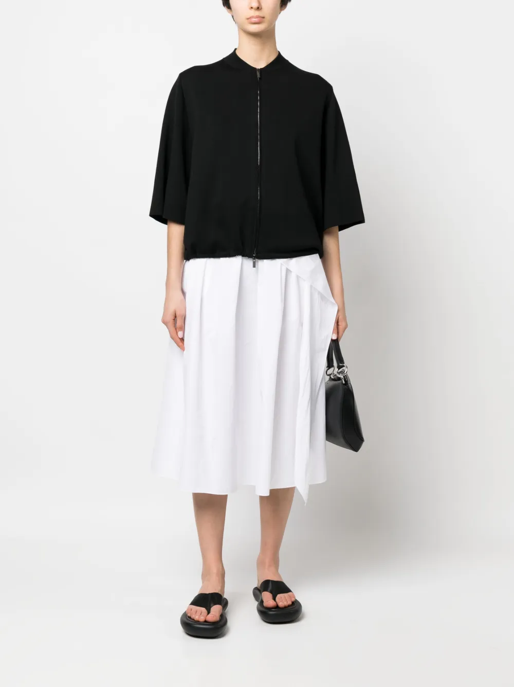 Gentry Portofino Zijden top - Zwart