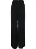 Giorgio Armani Pre-Owned 1990s wide-legged tailored silk trousers - Black