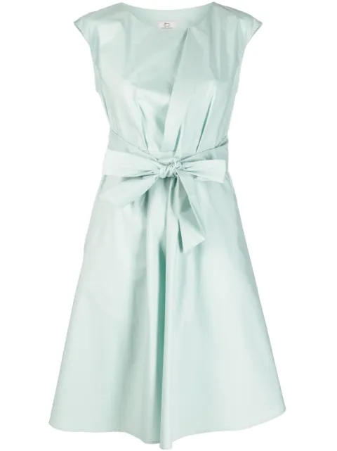 Woolrich tie-waist midi dress