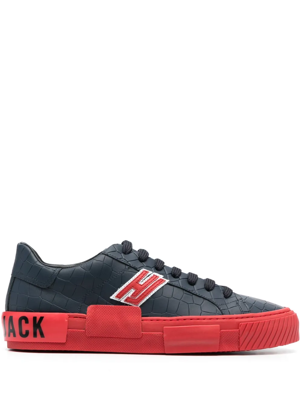 Hide & Jack Logo-print Low-top Sneakers In Blue