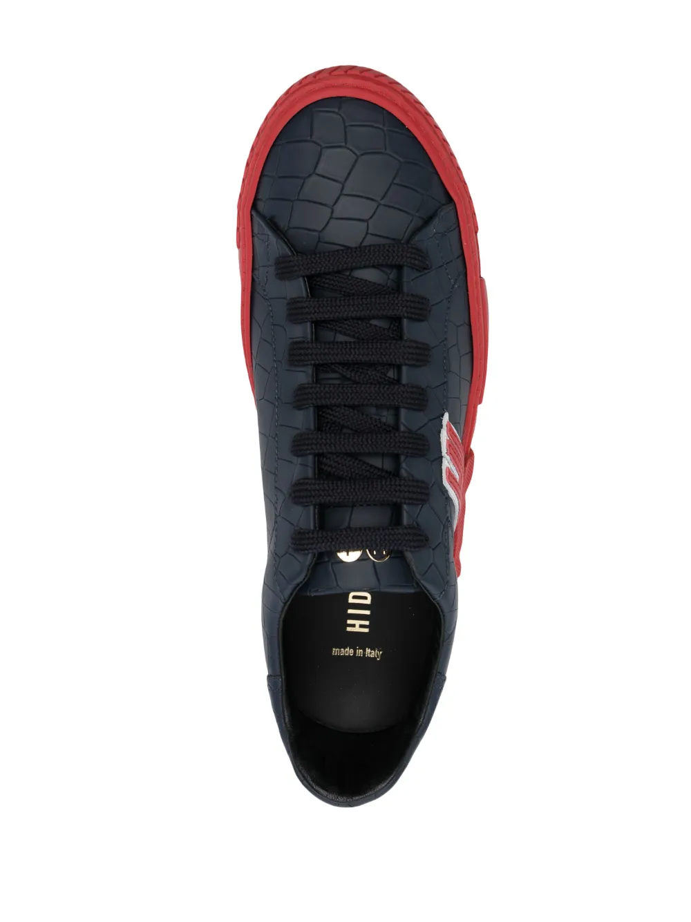 Hide & Jack Logo-print Low-top Sneakers In Blue