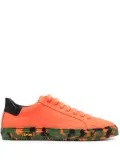 Hide&Jack embossed crocodile effect leather sneakers - Orange