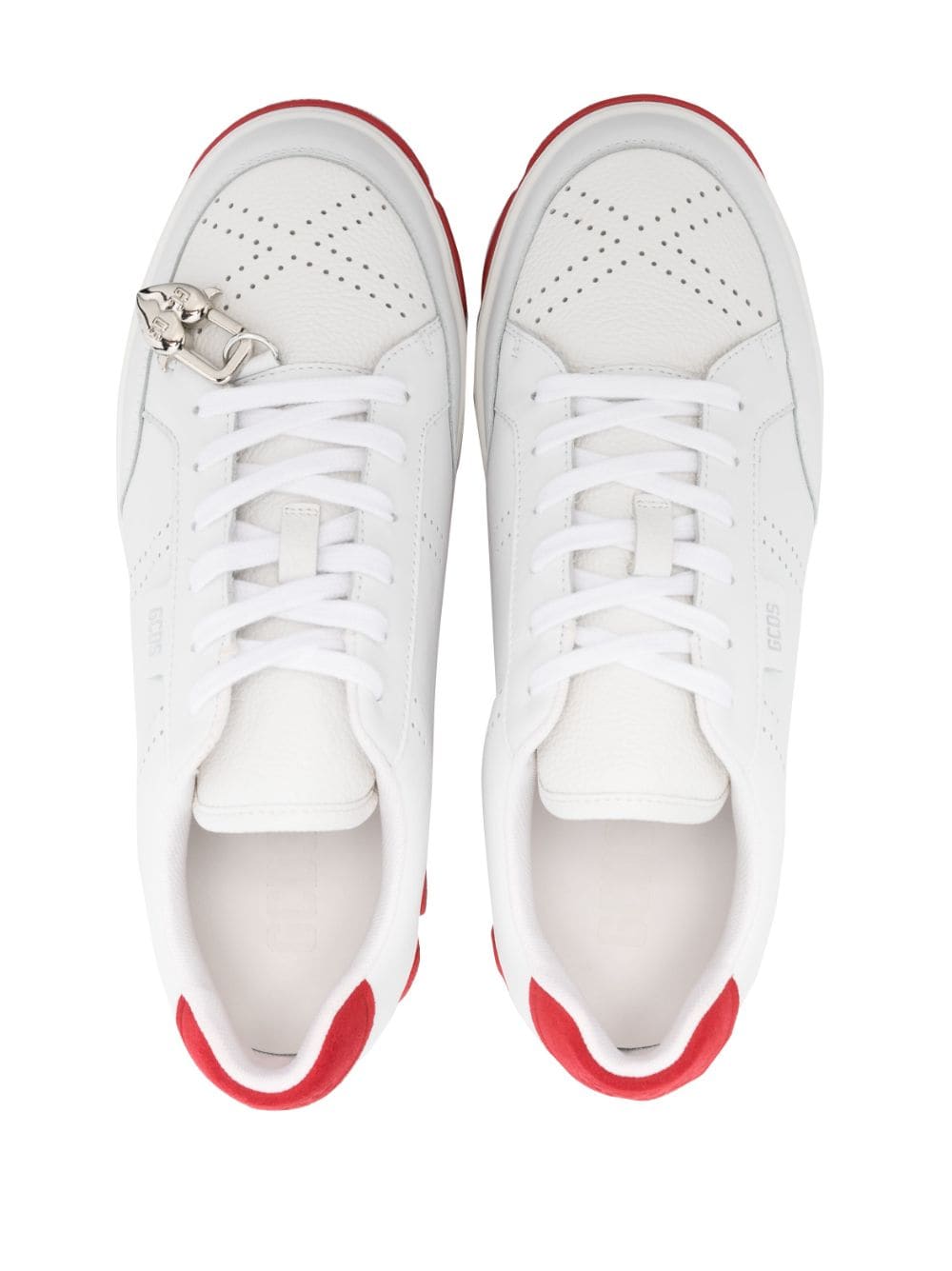 Shop Gcds Essential Nami Low-top Sneakers In White