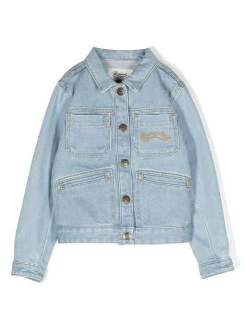 Bonpoint Jeansjacke mit Logo-Stickerei
