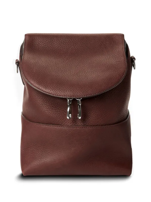 Mini red leather backpack hotsell
