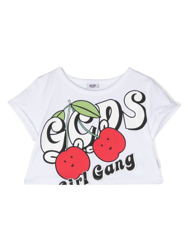 Gcds Kids Geometric logo-print T-shirt - Farfetch