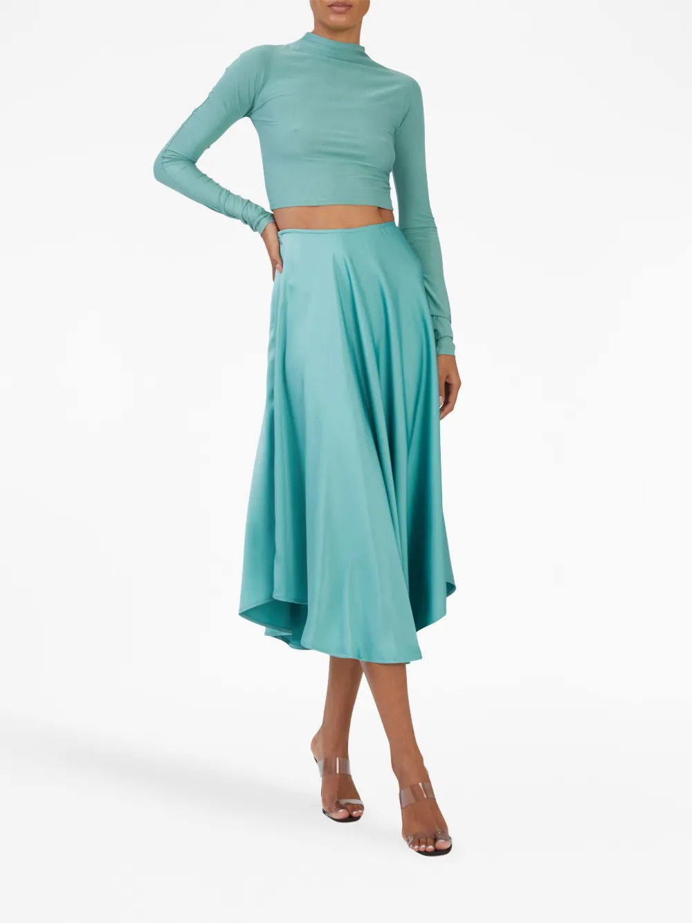 LAPOINTE Cropped top - Blauw