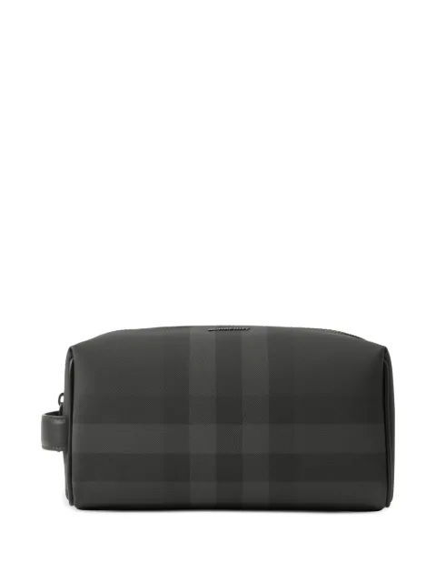 Burberry check-pattern travel pouch
