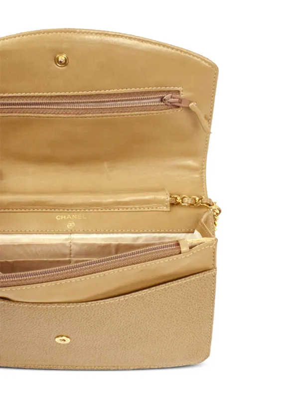 CHANEL Pre-Owned 1997 ココマーク チェーンウォレット | ゴールド