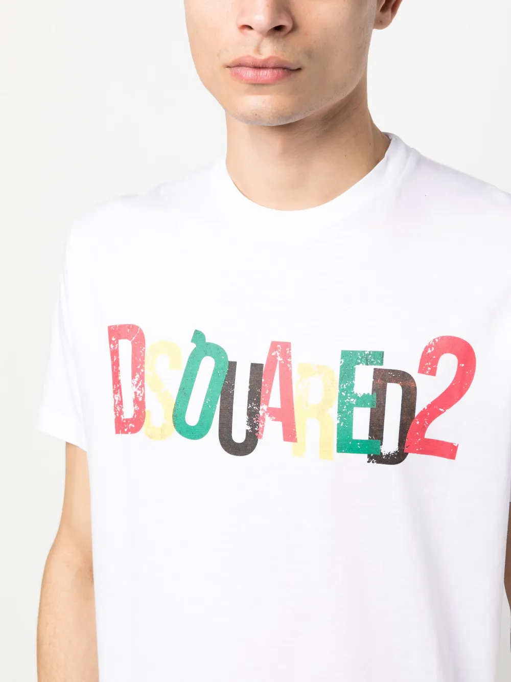 Dsquared2 logo-print Cotton T-shirt - Farfetch