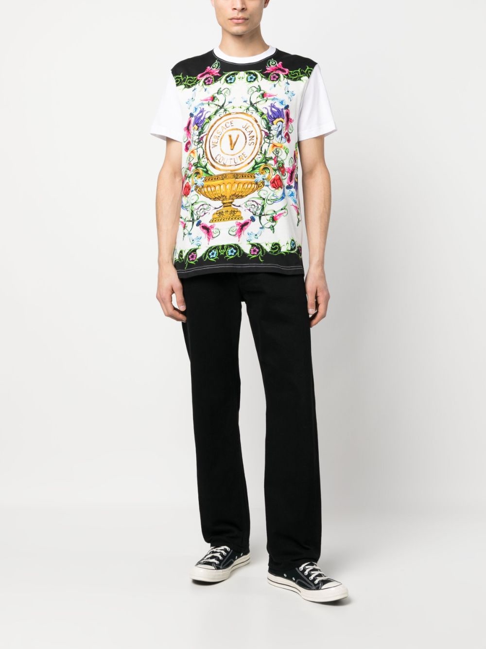 Versace Jeans Couture T-shirt met print - Wit