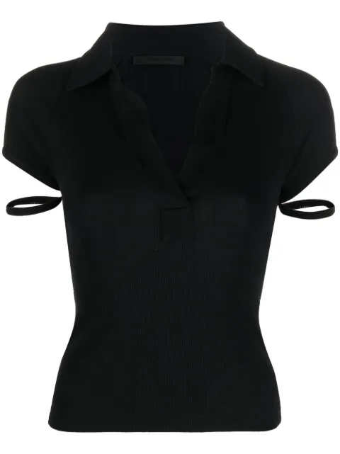 Helmut Lang knitted cotton polo shirt
