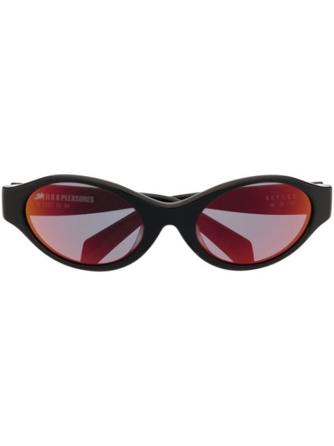 Pleasures - oval frame sunglasses