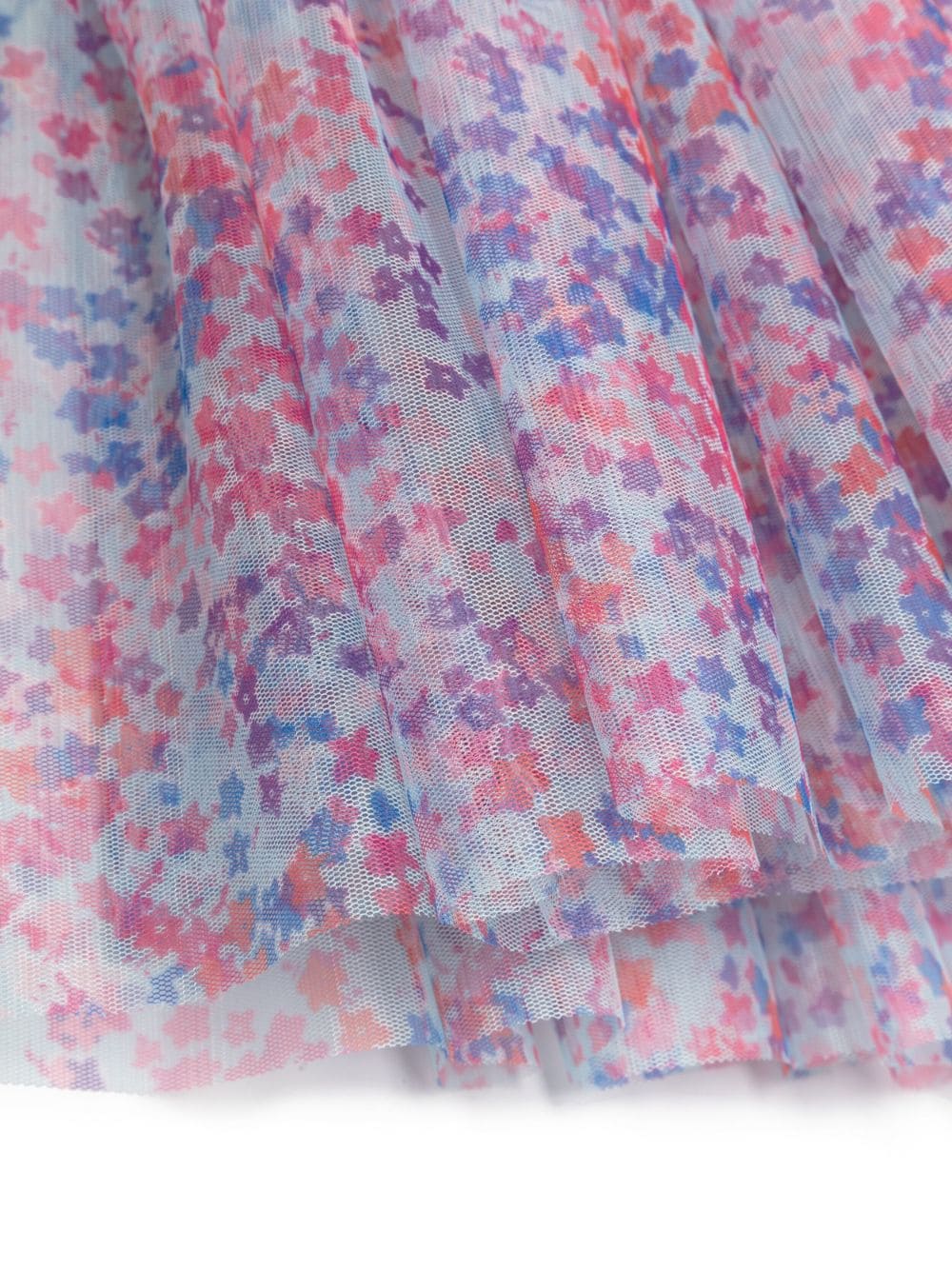 Shop Philosophy Di Lorenzo Serafini Floral-print Fluted Skirt In Purple