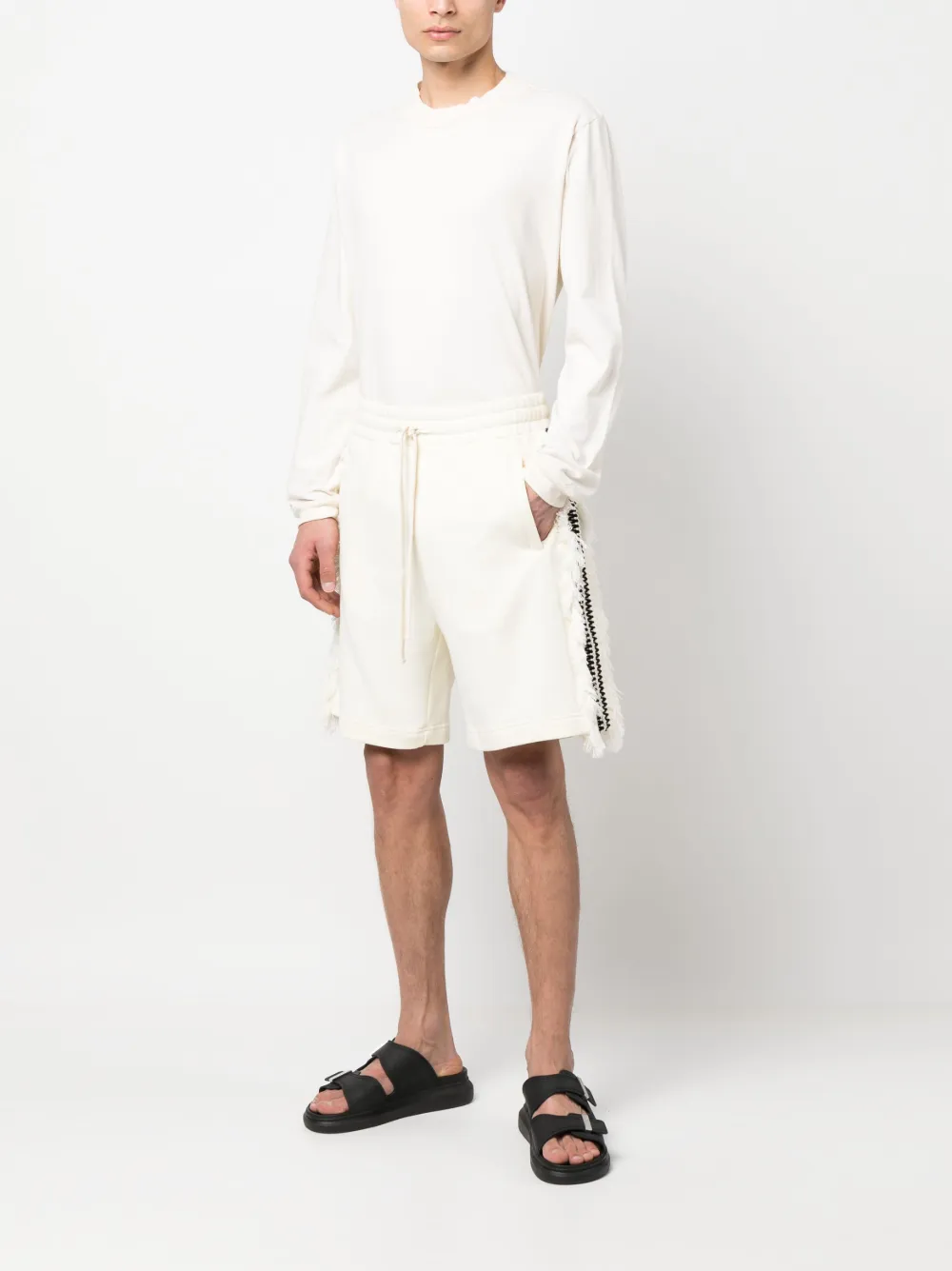 RITOS frayed cotton shorts | Track & Running Shorts | Image 2