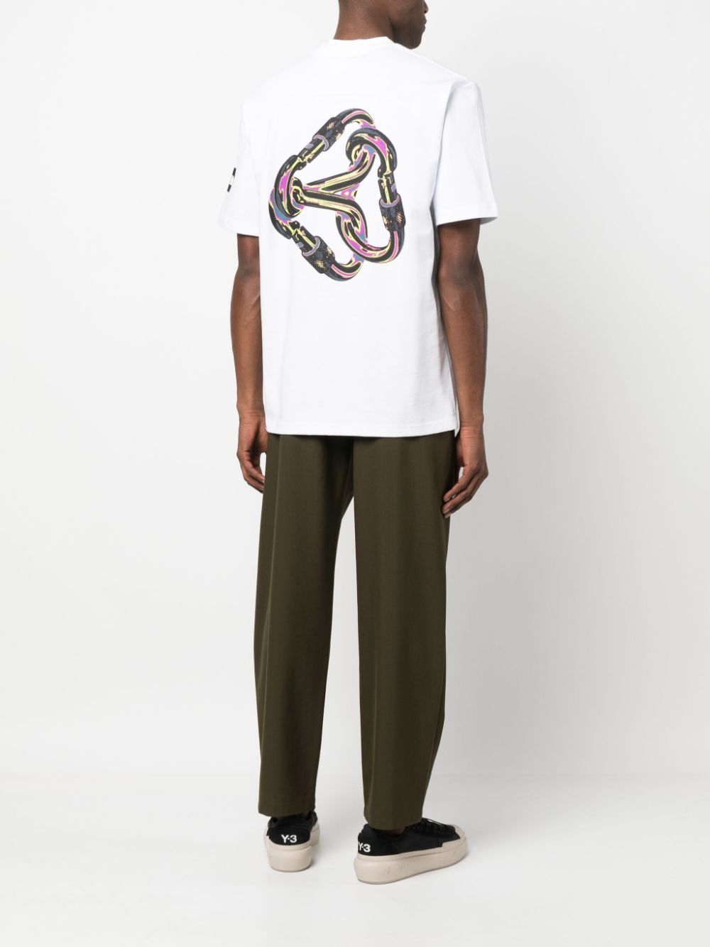 The North Face T-shirt met print - Wit