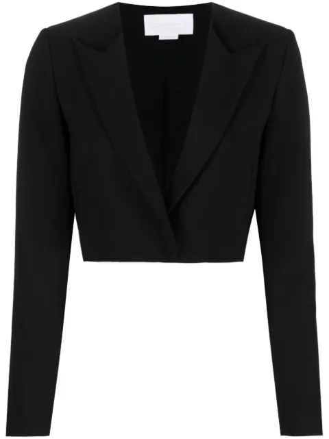 Genny cropped peak-lapel blazer