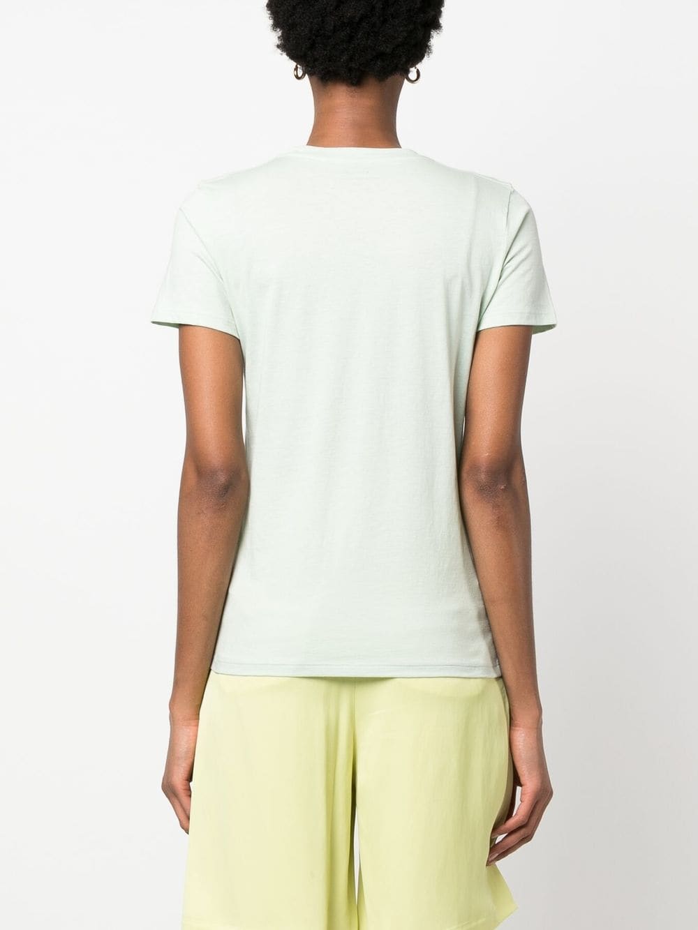Shop Vince Pima-cotton Short-sleeve T-shirt In Green