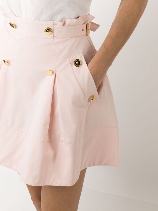 Louis Vuitton Pre-Owned Pleat Detailing A-Line Denim Skirt - Pink for Women