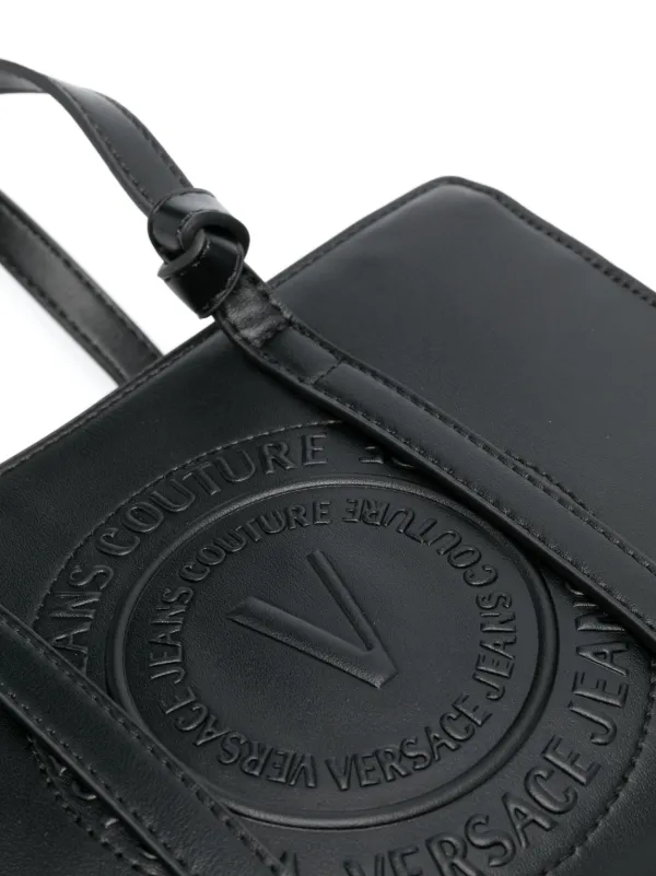 Versace Jeans Couture ロゴ ハンドバッグ | ブラック | FARFETCH JP